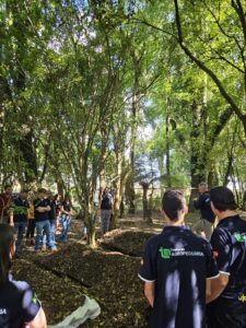 Visita de estudantes na Fazenda